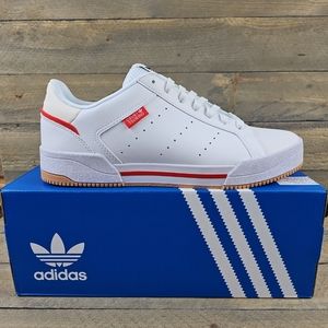 adidas Originals Court Tourino Men's Shoes Sneakers White/Red